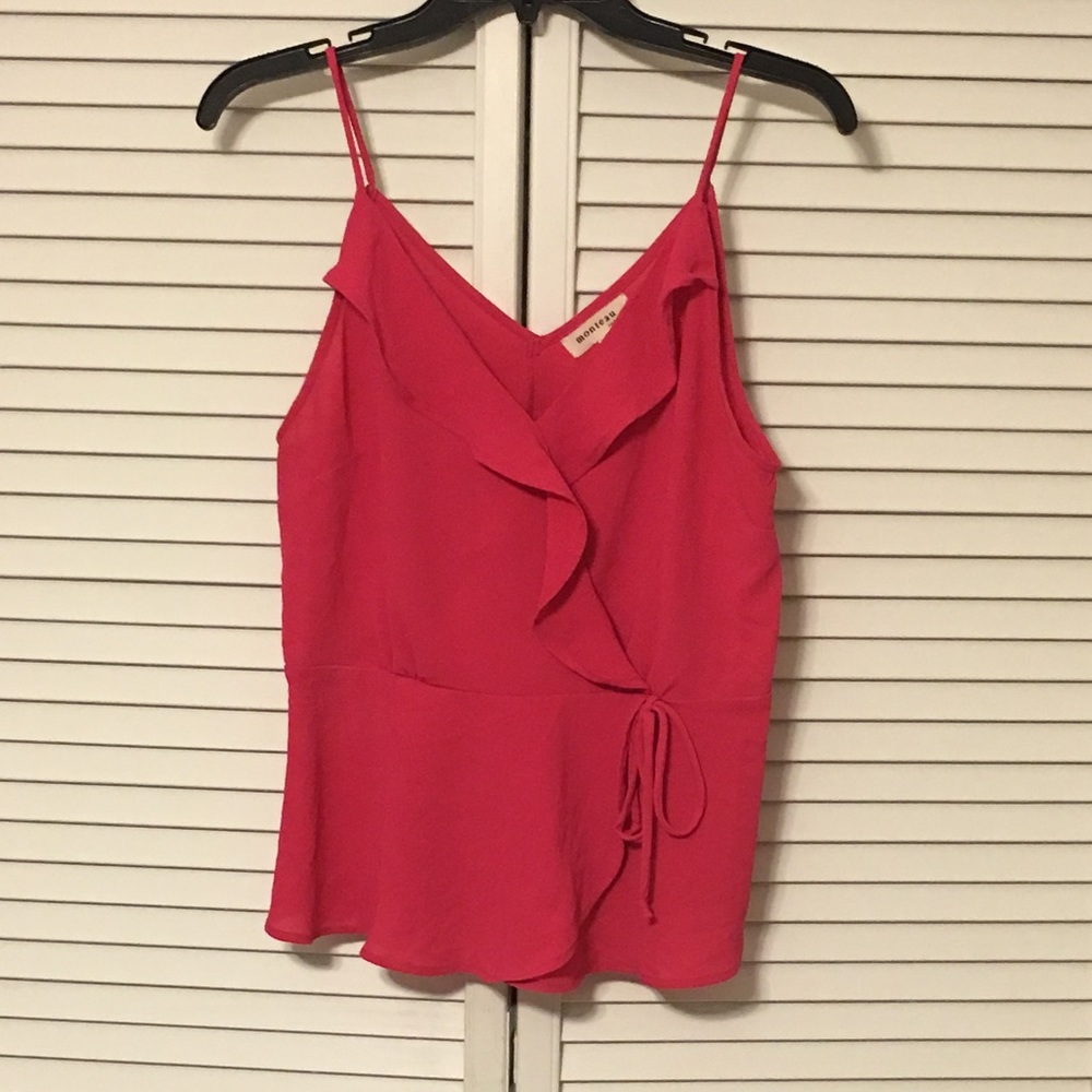 Monteau Peplum Tank Top